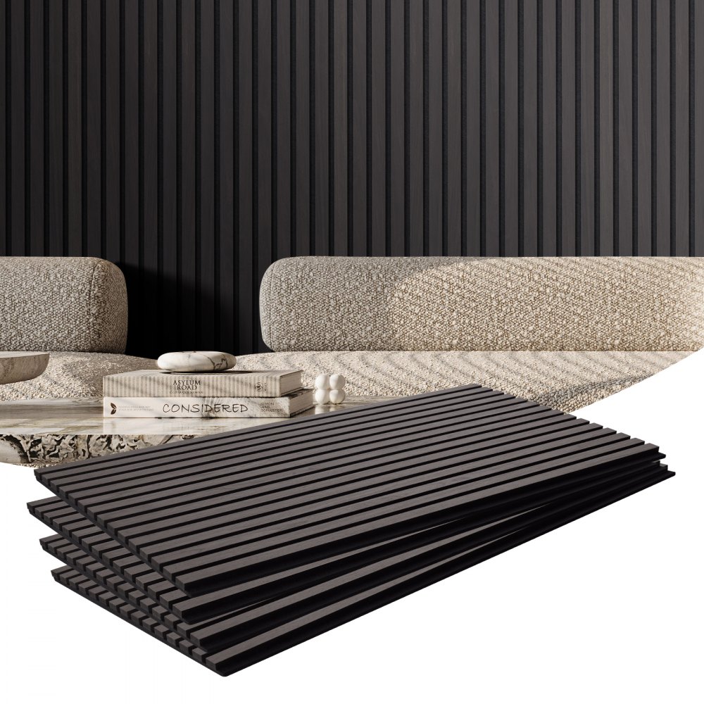 VEVOR Akustikpaneele, 1200 x 600 x 21 mm, MDF-Akzent-Holzwandpaneele für moderne Innenwanddekoration