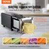 VEVOR Elektrischer Pommes Frites Schneider Kartoffelschneider mit 1/2 & 3/8 Zoll Klingen Edelstahl – Bild 2