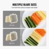 VEVOR Elektrischer Pommes Frites Schneider Kartoffelschneider mit 1/2 & 3/8 Zoll Klingen Edelstahl – Bild 3