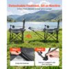 VEVOR Campingstuhl faltbar, Liegestuhl mit 4 verstellbaren Positionen, trägt 100 kg – Bild 4 VEVOR Campingstuhl faltbar, Liegestuhl mit 4 verstellbaren Positionen, trägt 100 kg – Bild 4