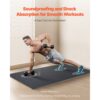 VEVOR Yoga Bodenmatten 6 Stk. Gummioberfläche & EVA-Schaum, Schwarz & Blau – Bild 5