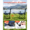 VEVOR Campingstuhl faltbar, Liegestuhl mit 4 verstellbaren Positionen, trägt 100 kg – Bild 4 VEVOR Campingstuhl faltbar, Liegestuhl mit 4 verstellbaren Positionen, trägt 100 kg – Bild 4