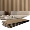 VEVOR Akustikpaneele, 1200 x 600 mm, MDF-Akzent-Holzwandpaneele für moderne Innenwanddekoration, 4er-Set