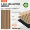 VEVOR Akustikpaneele, 1200 x 600 mm, MDF-Akzent-Holzwandpaneele für moderne Innenwanddekoration, 4er-Set – Bild 2