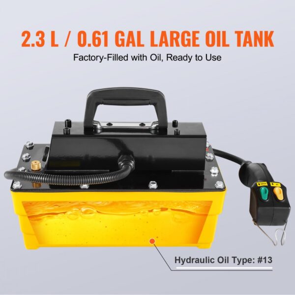 VEVOR 10.000 PSI Lufthydraulikpumpe, 2,3 L Behälter, NPT 3/8 Zoll Auslass – Bild 4