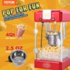 VEVOR Popcornmaschine, 2,5 oz Kessel macht 4 QT pro Ladung, Tisch-Popcornmaschine mit PP-Tür – Bild 2