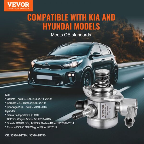 VEVOR Kraftstoffpumpe, kompatibel mit Kia Optima, 35320-2G720, 35320-2G740 – Bild 2 VEVOR Kraftstoffpumpe, kompatibel mit Kia Optima, 35320-2G720, 35320-2G740 – Bild 2