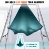 VEVOR Aerial Yoga Hängematte mit Yogarahmen 6 x 2,6 m, Yoga-Schaukel Hammock Swing 250 kg Max. Tragfähigkeit – Bild 4