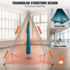 VEVOR Aerial Yoga Hängematte mit Yogarahmen 6 x 2,6 m, Yoga-Schaukel Hammock Swing 250 kg Max. Tragfähigkeit – Bild 5