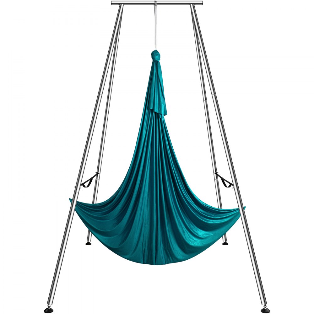 VEVOR Aerial Yoga Hängematte mit Yogarahmen 6 x 2,6 m, Yoga-Schaukel Hammock Swing 250 kg Max. Tragfähigkeit