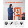 VEVOR hydraulische Werkstattpresse 20 t (H-Rahmen) mit Pressplatte & Dreieckstütze – Bild 2