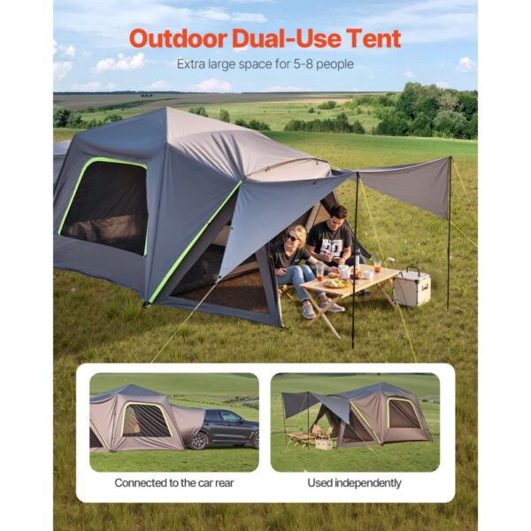 VEVOR SUV-Zelt Camping Auto-Zelt (305 x 310 x 230 cm) wasserdichtes PU2000 geräumiges Doppelschicht-Design – Bild 2