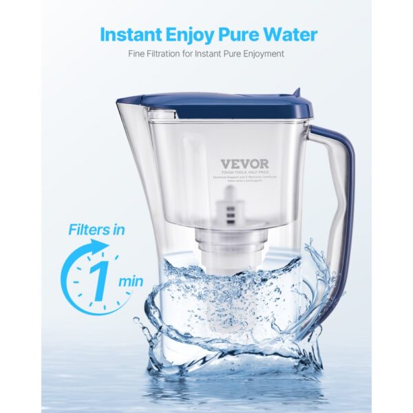 VEVOR Wasserfilter-Ersatz mit 0,3 L/min Durchflussrate für Kannen & Spender (3 Stk.) BPA-frei – Bild 4