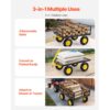 VEVOR Bollerwagen 544,31 kg, Transportwagen, 2-in-1-Handwagen mit All-Terrain-Reifen – Bild 3