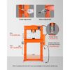 VEVOR hydraulische Werkstattpresse 20 t (H-Rahmen) mit Pressplatte – Bild 3