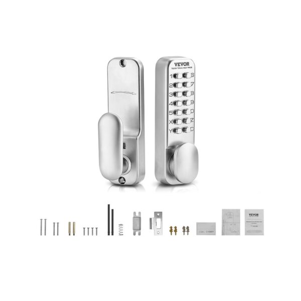 VEVOR mechanisches schlüsselloses Türschloss mit einseitiger Tastatur (14 Tasten), Codeschloss für Haus, Büro VEVOR mechanisches schlüsselloses Türschloss mit einseitiger Tastatur (14 Tasten), Codeschloss für Haus, Büro