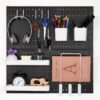 VEVOR Werkzeugwand, 28 x 28 cm, 4er-Set, Kunststoff-Stecktafel-Wand-Organizer-Set mit Zubehör