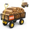 VEVOR Bollerwagen 965x560x535 mm, Gartenwagen, Transportwagen auf Rädern