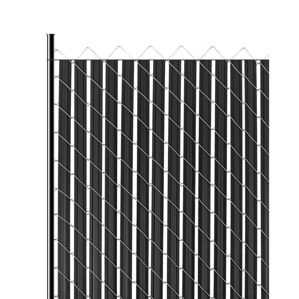 VEVOR Sichtschutzlamellen 1740 mm, HDPE-Maschendrahtlamellen, ideal für Garten und Bauernhof (schwarz)