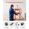 VEVOR hydraulische Werkstattpresse 10 t (H-Rahmen) mit Pressplatte – Bild 2
