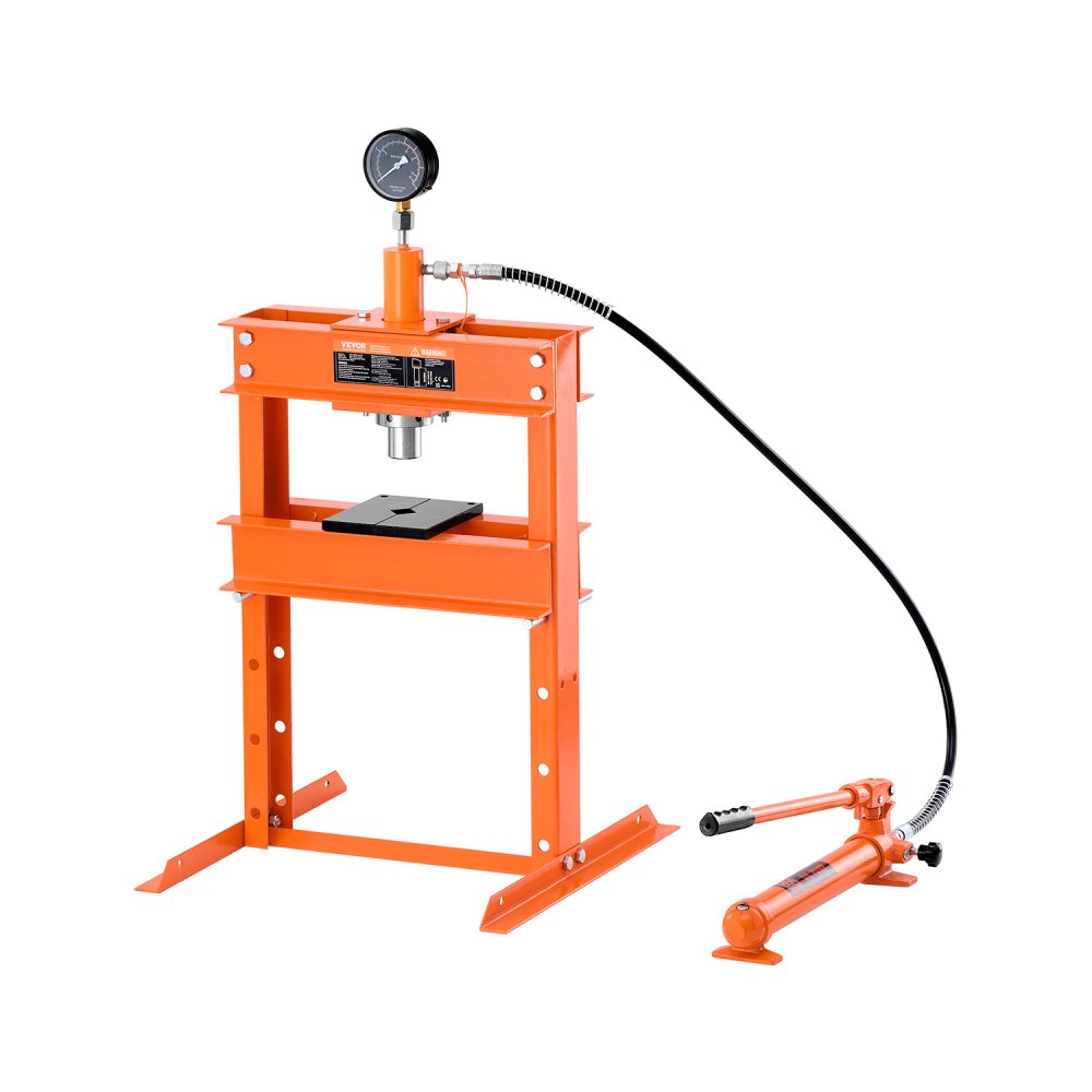 VEVOR hydraulische Werkstattpresse 10 t (H-Rahmen) mit Pressplatte
