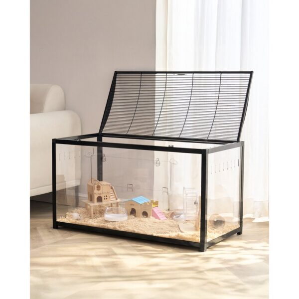 VEVOR Hamsterkäfig, 360°-Sicht, transparenter Hamsterlebensraum, 96x47x55 cm VEVOR Hamsterkäfig, 360°-Sicht, transparenter Hamsterlebensraum, 96x47x55 cm