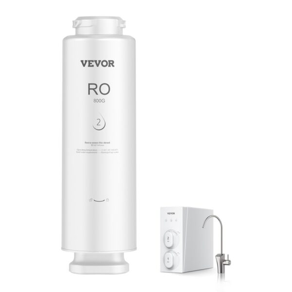 VEVOR Umkehrosmosesystem 800 GPD 11-stufiger Umkehrosmose-Wasserfilterersatz, RO-Filterkartusche für 24 Monate