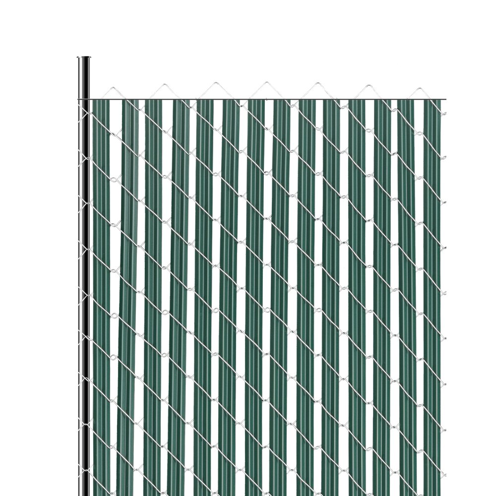 VEVOR Sichtschutzlamellen 1130 mm, einwandige vertikale Lamellen mit Bodenverriegelung für Maschendrahtzäune