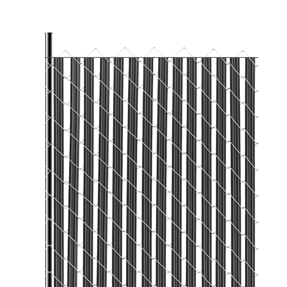 VEVOR Sichtschutzlamellen 1740 mm, einwandige vertikale Lamellen mit Bodenverriegelung für Maschendrahtzäune