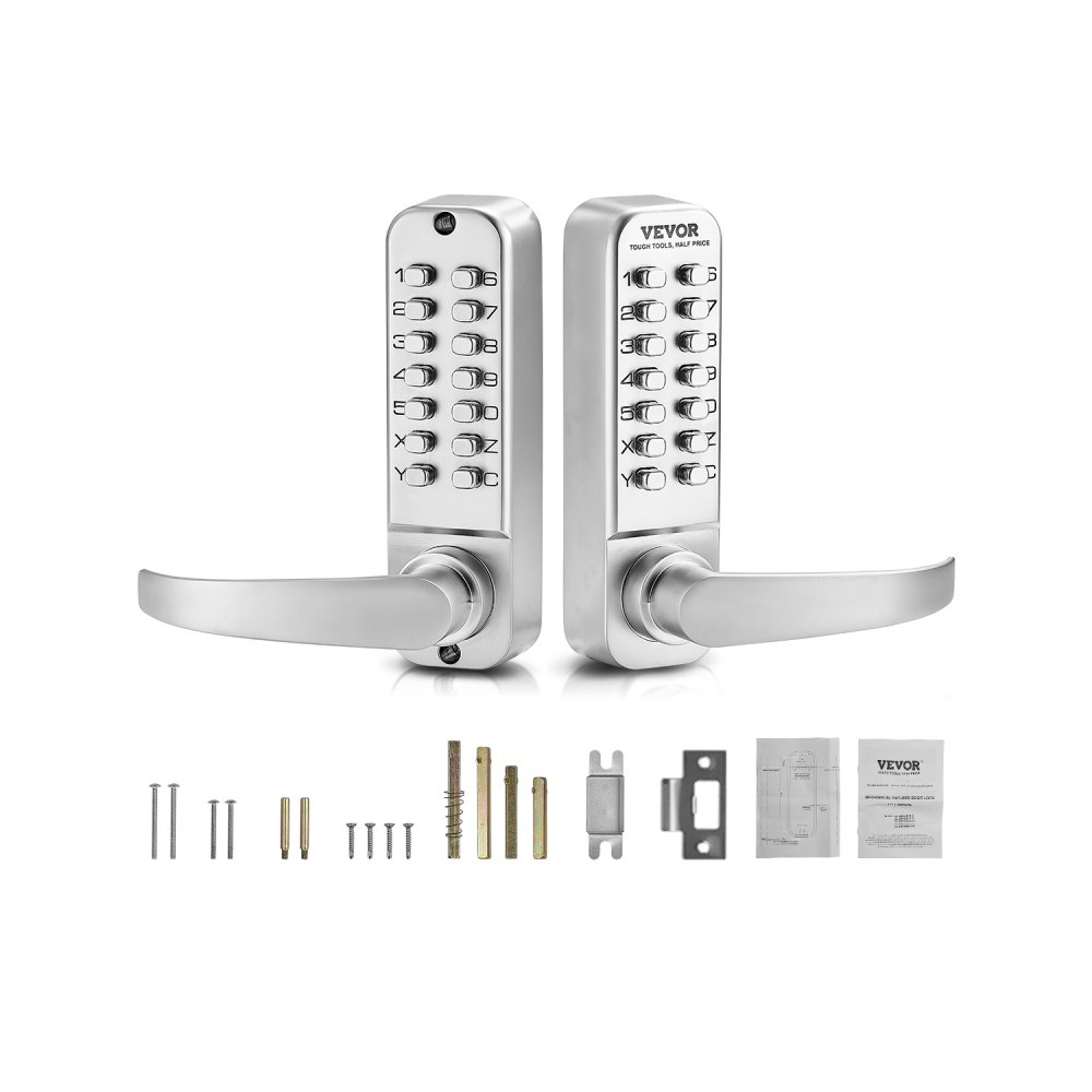 VEVOR mechanisches schlüsselloses Türschloss mit doppelseitiger Tastatur (14 Tasten)