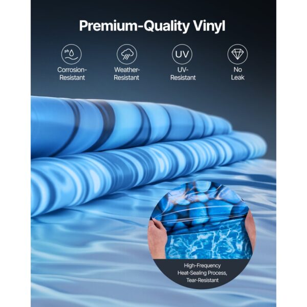 VEVOR Ovale Poolfolie, 914x457x147 cm, Vinyl-Folie im Überlappungsstil – Bild 5