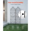 VEVOR Rankhilfe, 38x152 cm, 2er-Set rostfreies Metallspalier für Gartenblumen – Bild 4