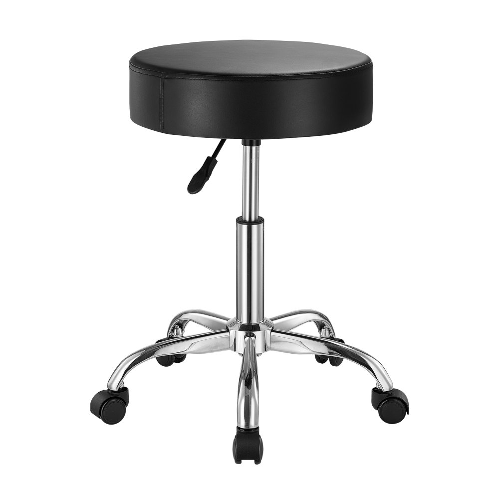 VEVOR Sattelhocker Rollhocker 204 kg belastbarer höhenverstellbarer (55-71 cm) Drehhocker Arbeitshocker