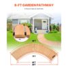 VEVOR Rollweg Gartenweg 253x43 cm, Ausrollbarer Holzweg, Gehweg aus Zedernholz mit Drahtseilverbindung – Bild 2