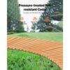 VEVOR Rollweg Gartenweg 253x43 cm, Ausrollbarer Holzweg, Gehweg aus Zedernholz mit Drahtseilverbindung – Bild 4