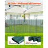 VEVOR Sichtschutzlamellen 1130 mm, hochdichte HDPE-Maschendrahtlamellen, Sportplatz (grün) – Bild 5
