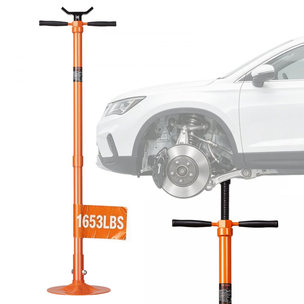 VEVOR Unterlift-Stützständer (rund Basis) 750 kg Unterhubwagen-Stützständer (Hebehöhe 134- 193 cm)