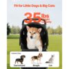 VEVOR Hundewagen, Tragkraft 16 kg, faltbarer Tierbuggy, Katzenwagen mit 3 Rädern – Bild 4