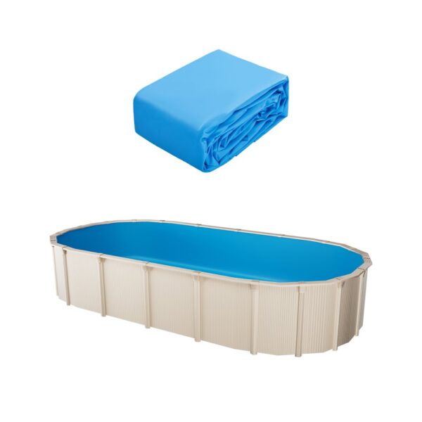 VEVOR Ovale Poolfolie, 500 x 300 x 120 cm, Innenfolie, Folie aus Standard-Vinyl
