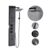 VEVOR Duschpaneel-Turmsystem (4 in 1) mit Regenwasserfall-Duschkopf, mit Handbrause & 4 kleiner Massagedüsen