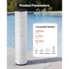 VEVOR Pool Filterkartusche, 4er-Pack, Ersatzfilter 12 m², kompatibel mit Pentair CCP520 – Bild 2