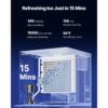 VEVOR gewerblicher Eisbereiter 163 kg/Tag, selbstreinigende Eismaschine mit Touchscreen für Bar Restaurant – Bild 2 VEVOR gewerblicher Eisbereiter 163 kg/Tag, selbstreinigende Eismaschine mit Touchscreen für Bar Restaurant – Bild 2