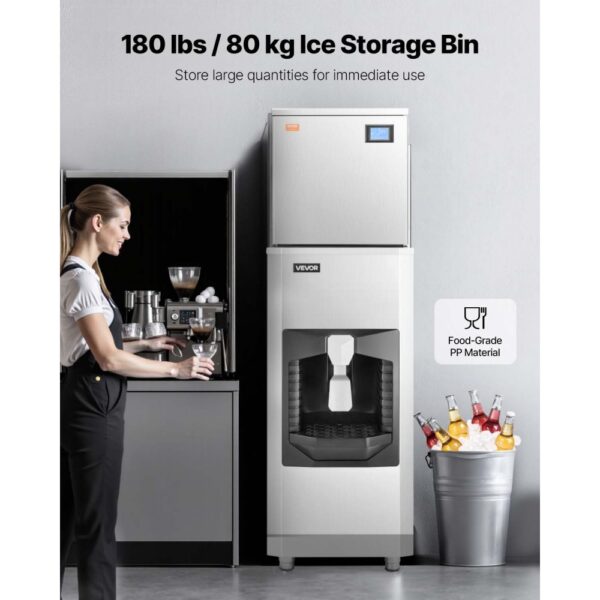 VEVOR gewerblicher Eisbereiter 163 kg/Tag, selbstreinigende Eismaschine mit Touchscreen für Bar Restaurant – Bild 3 VEVOR gewerblicher Eisbereiter 163 kg/Tag, selbstreinigende Eismaschine mit Touchscreen für Bar Restaurant – Bild 3