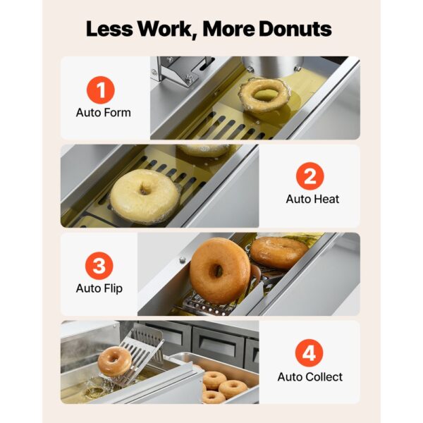 VEVOR kommerzielle automatische Donut Maschine Maker – Bild 4 VEVOR kommerzielle automatische Donut Maschine Maker – Bild 4
