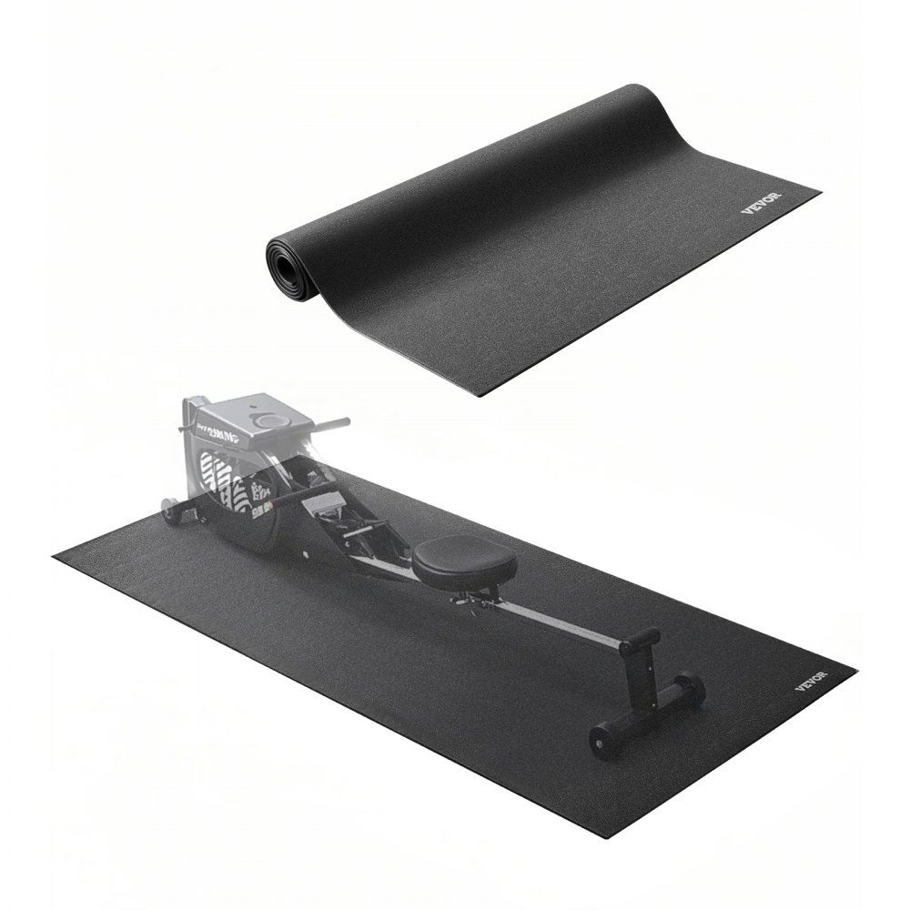 VEVOR Laufbandmatte für Teppichboden Bodenschutzmatte (760 x 1525 mm) für Sportgeräte 6 mm dick