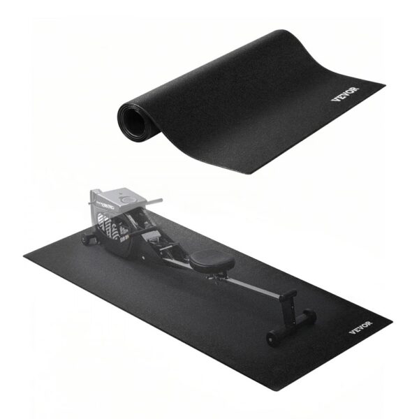 VEVOR Laufbandmatte für Teppichboden Bodenschutzmatte (60 x 130 cm) für Sportgeräte 4 mm dick