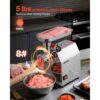 VEVOR elektrischer Fleischwolf mit 2,3 kg/min Kapazität, Wurstmaschine – Bild 2