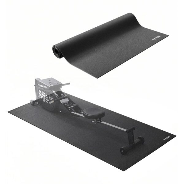 VEVOR Laufbandmatte für Teppichboden Bodenschutzmatte (760 x 1820 mm) für Sportgeräte 6 mm dick