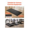 VEVOR Laufbandmatte für Teppichboden Bodenschutzmatte (760 x 1820 mm) für Sportgeräte 6 mm dick – Bild 2