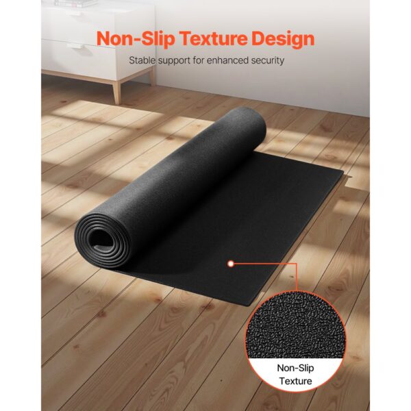 VEVOR Laufbandmatte für Teppichboden Bodenschutzmatte (760 x 1820 mm) für Sportgeräte 6 mm dick – Bild 4